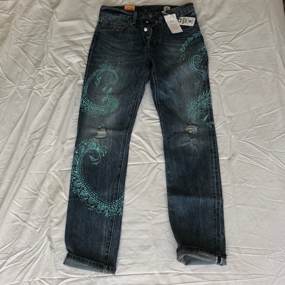 Women’s Levi’s 501 CT Hand-painted jeans